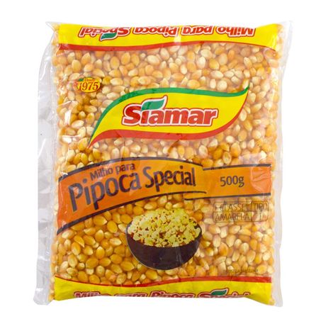 Milho pipoca siamar 500g importado