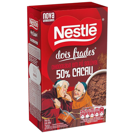 CHOCOLATE EM PÓ NESTLÉ 50% CACAU 2 FRADES 200G