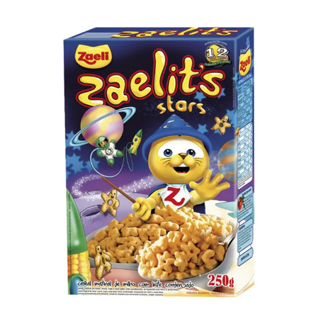 CEREAL MATINAL ZAELI ZAELITS STARS LEITE CONDENSADO 250G