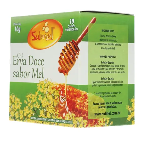 Cha sulmel erva doce mel 10g 360-5