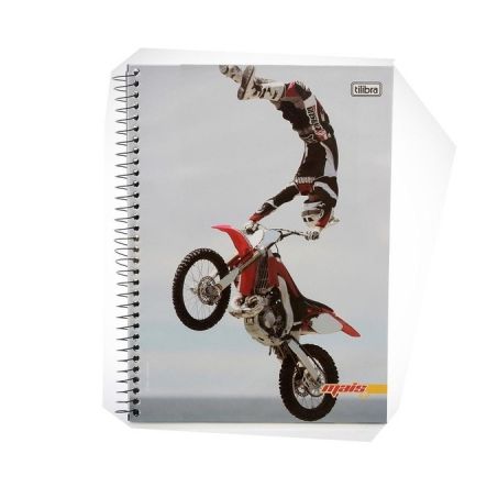 Caderno tilibra espiral capa flexivel d+ 1/4 14x20 48f