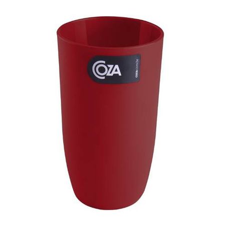 Copo plástico coza 400ml vermelho