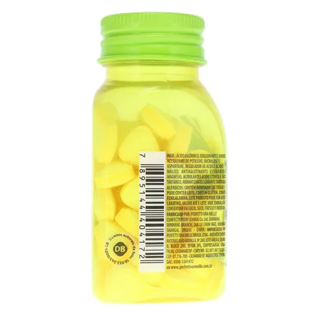 Pastilha Mentos Kiss Suor Limão Ácido Frasco com 55un - 38.5gr 360-22
