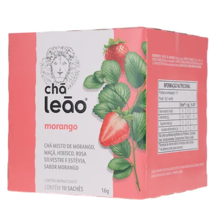 Chá Leão Morango Sachê 10UN 360-3