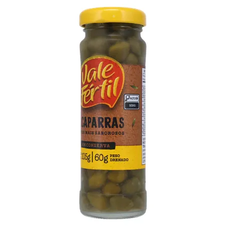 Alcaparras Vale Fértil Conserva Vidro 60g 
  360-4