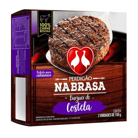 CARNE HAMBURGUER PERDIGAO COSTELA NABRASA 300G