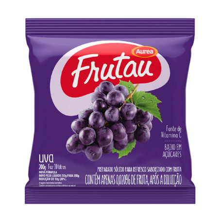 REFRESCO EM PÓ FRUTAU UVA 200G