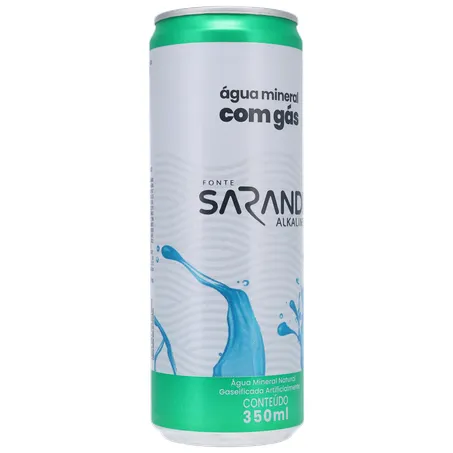 Agua mineral sarandi c/gas lata 350ml 360-33