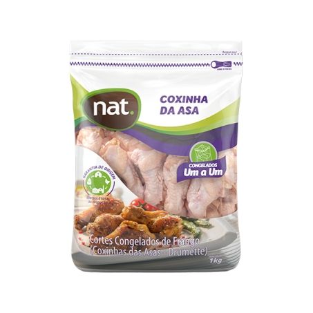 Frango nat coxinha da asa iqf 1kg