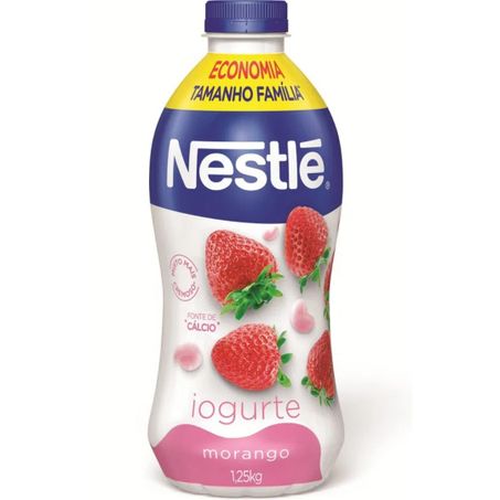Iogurte nestle morango garrafa 1.250 lt