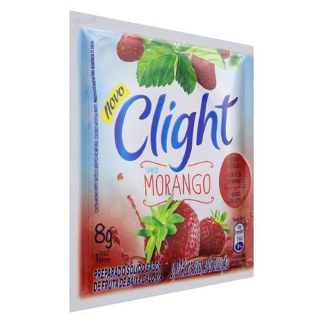 SUCO CLIGHT EM PO MORANGO 8G 360-2