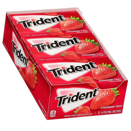 Chicle trident pcc/21un 5s morango