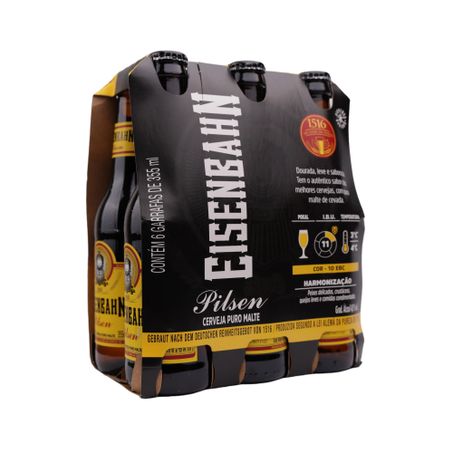 Cerveja eisenbahn pilsen original 355ml c/6 unds 360-55