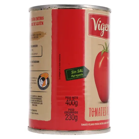TOMATE PELADO IMPORTADO DA ARGENTINA VIGENTE LATA 230G 360-30