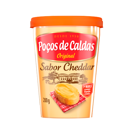 Requeijao pocos de caldas cheddar 200g