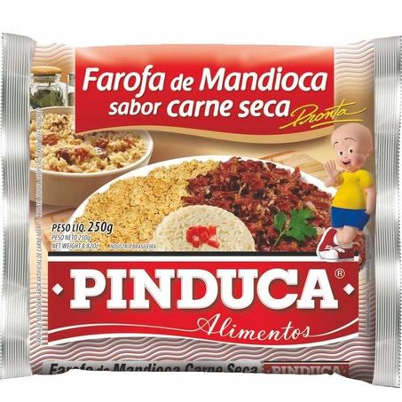Farofa de mandioca carne seca pinduca 250g