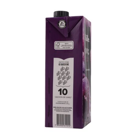 BEBIDA DEL VALLE 100% UVA TP 1L 360-18
