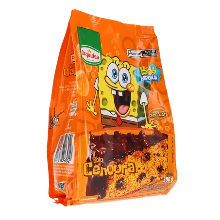 MISTURA BOLO ORQUÍDEA BOB ESPONJA CENOURA COM CHOCOLATE 300G 360-32