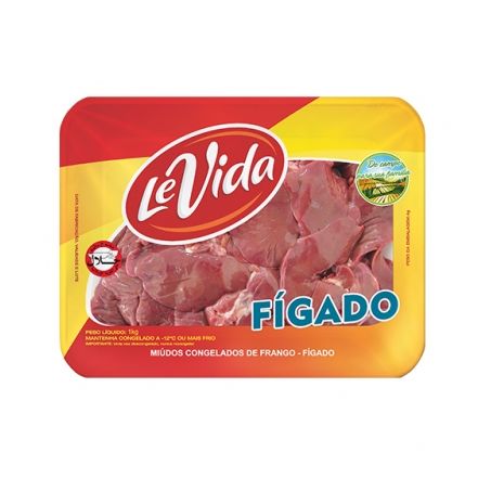 Figado frango bandeja le vida 1kg