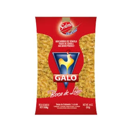 Macarrão Galo de Sêmola Boca de Leão Pacote 500G