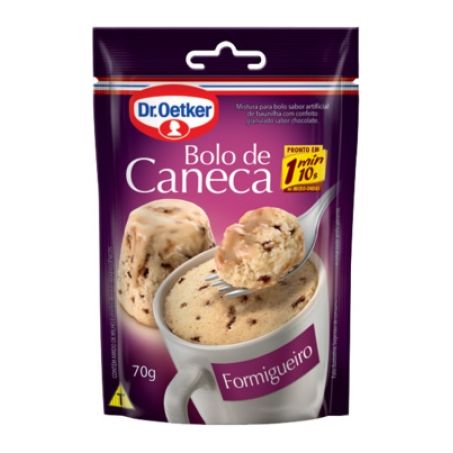 Mistura Para Bolo de Caneca Dr Oetker Formigueiro Pacote 70G