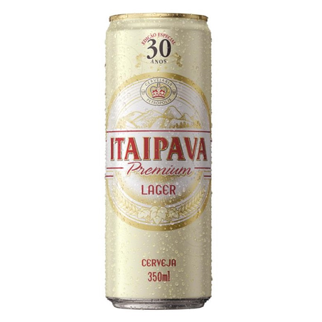 Cerveja Lager Itaipava Premium Lata 350ml Edição Especial 30 Anos