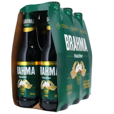 Cerveja Brahma Malzbier Long Neck 355ml C/6 360-30