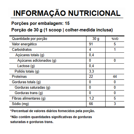 WHEY PROTEIN ISOLADO VANILLA 450G - PURA VIDA 360-1