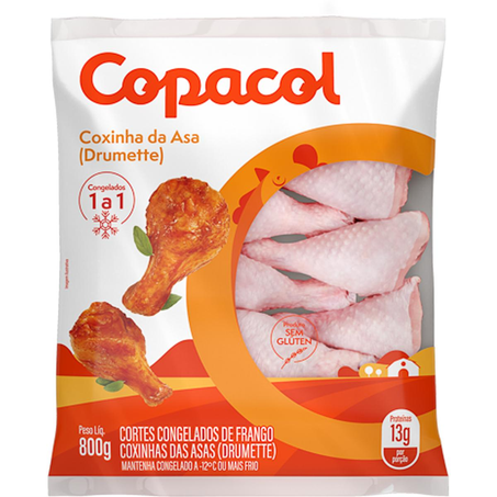 Coxinha da Asa Copacol 800g - Congelada - IQF