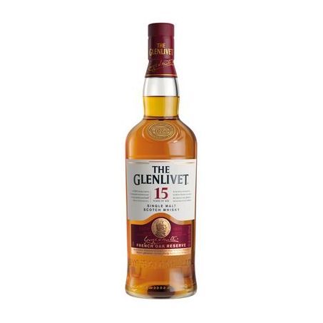 WHISKY GLENLIVET 750ML SINGLE MALTE 15 ANOS