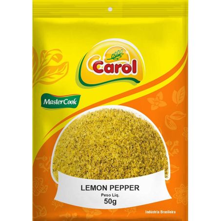 TEMPERO EM PÓ LEMON PEPPER CAROL MASTER COOK SACHÊ 50G
