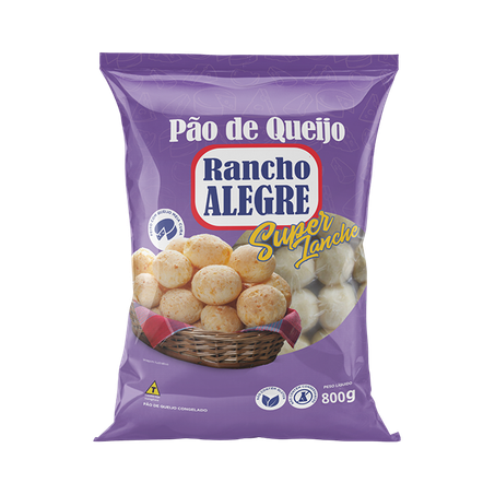 Pão queijo lanche rancho alegre 800g