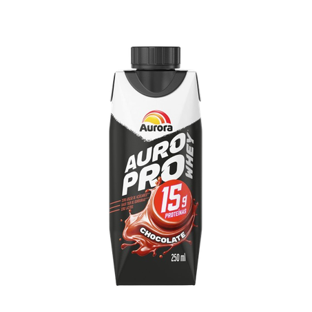 BEBIDA LÁCTEA AURORA AURO PRO WHEY CHOCOLATE UHT 250ML