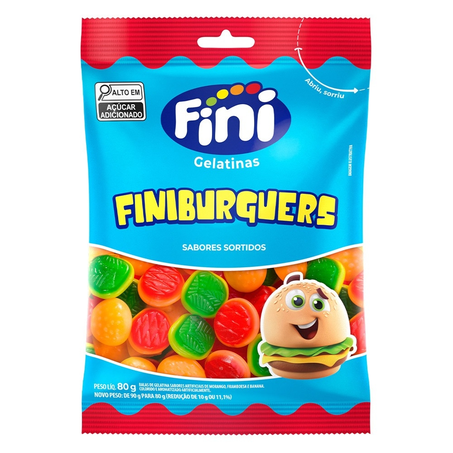 Bala de Gelatina Fini Finiburguers 80g