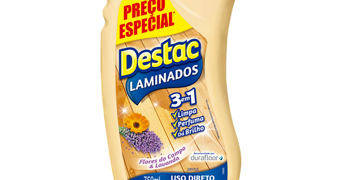 Cera Limpador para Pisos Laminados 3 em 1 Flores do Campo