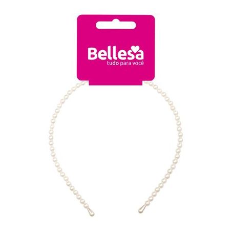 TIARA PARA CABELO BELLESA PEROLA GRANDE 