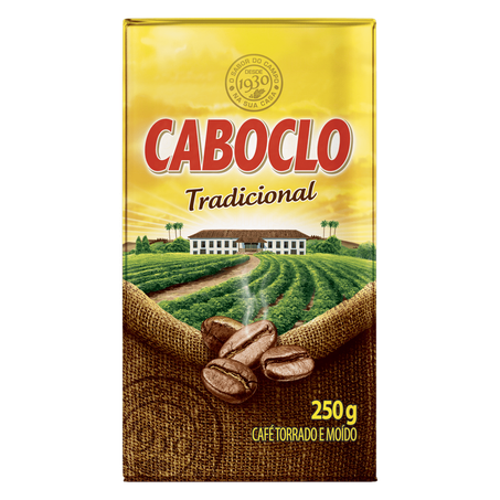 Café cabloco torrado e moído a vácuo tradicional pacote 250g