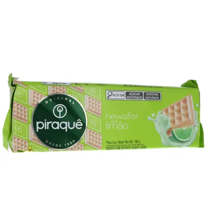Biscoito Wafer Piraquê Newafer Limão Pacote 100G 360-34