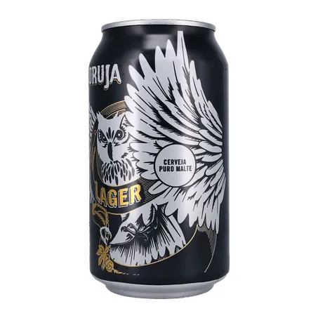 Cerveja Coruja Lager Lata 350Ml 360-6