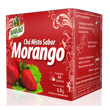CHÁ BARÃO MISTO MORANGO 13G