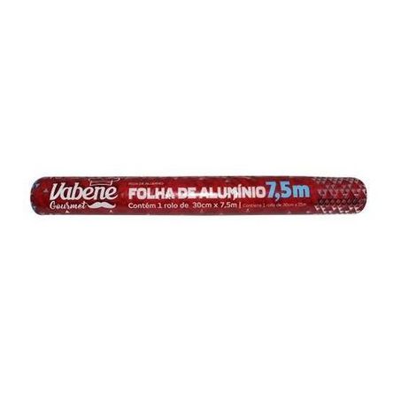 Folha aluminio vabene 30cmx7,5m