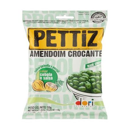 Amendoim crocante ceb/salsa pettiz 120g