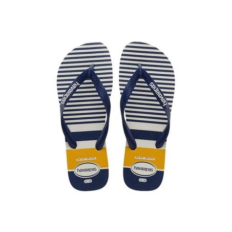 HAVAIANAS TOP NAUTICAL BRANCO, MARINHO E AMARELO TAMANHO: 37/38