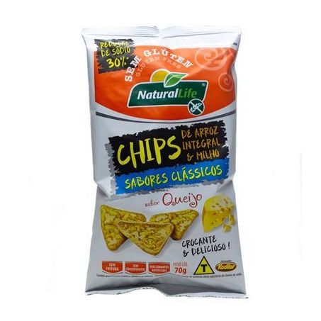 CHIPS ARROZ INT NATU LIFE 70G QUEIJO