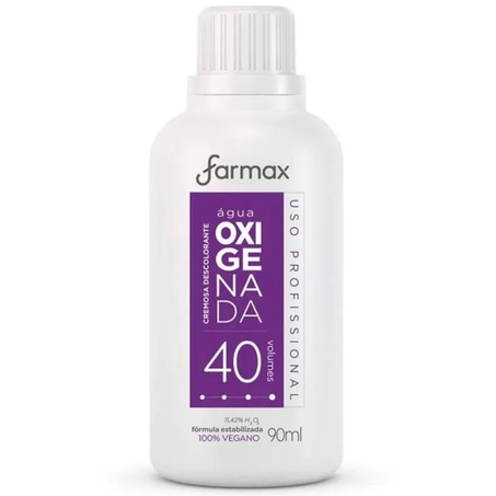 Água oxigenada farmax cremosa 40v 90ml