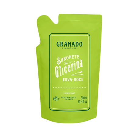 Sabonete Líquido de Glicerina Granado Erva Doce 300Ml