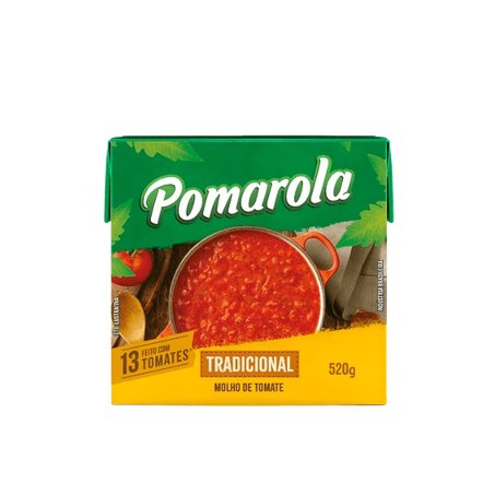 MOLHO TOMATE TRADICIONAL PENEIRADO POMAROLA 520 GR