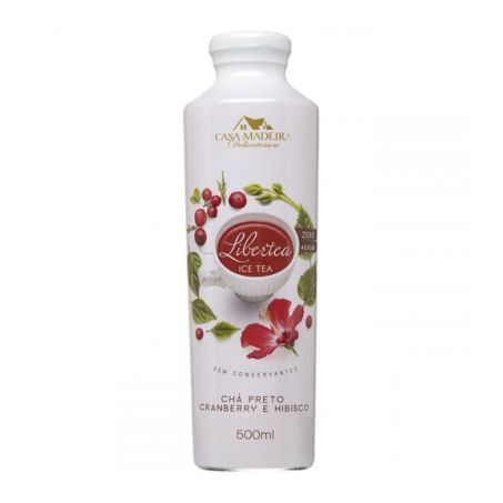 Chá preto cran/hibis. casa madeira 500ml