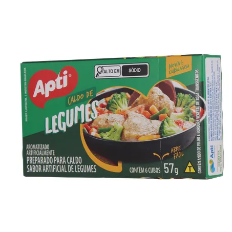 CALDO DE LEGUMES EM CUBO APTI 57G 360-3
