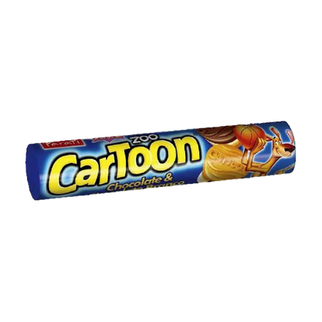 Biscoito parati cartoon 110g sabor chocolate branco e preto